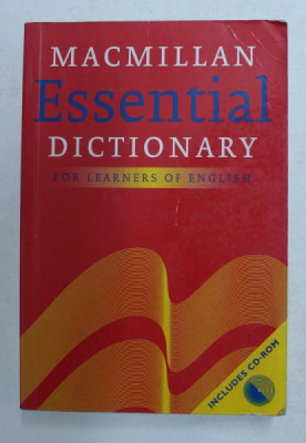 MACMILLAN ESSENTIAL DICTIONARY FOR LEARNERS OF ENGLISH , 2003 * LIPSA CD foto