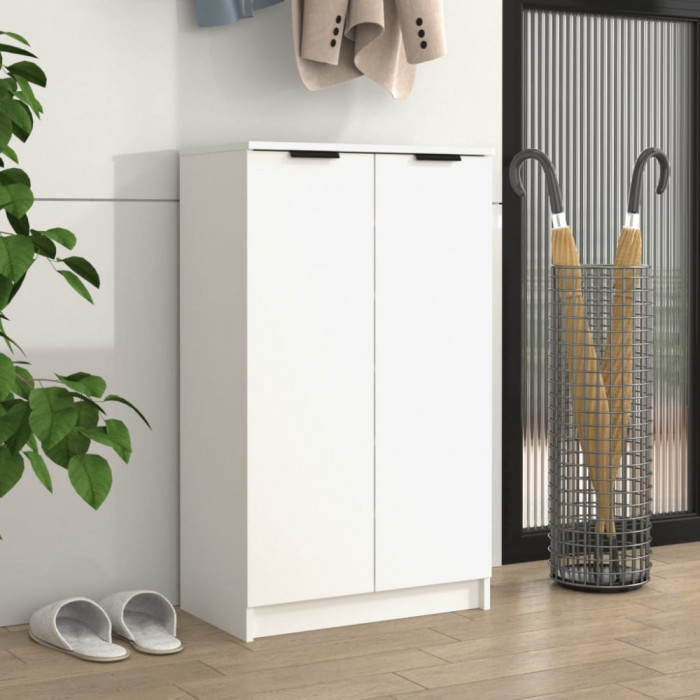 Gossi dulap pentru incaltaminte alb 59x35x100 cm lemn prelucrat