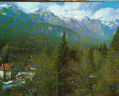 CPI B13949 CARTE POSTALA - SINAIA. VEDERE SPRE MUNTII BUCEGI foto