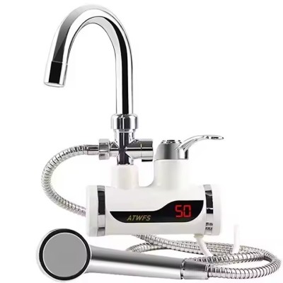 Robinet electric instant cu Dus, Display LCD, putere 3000 W si montare pe perete foto