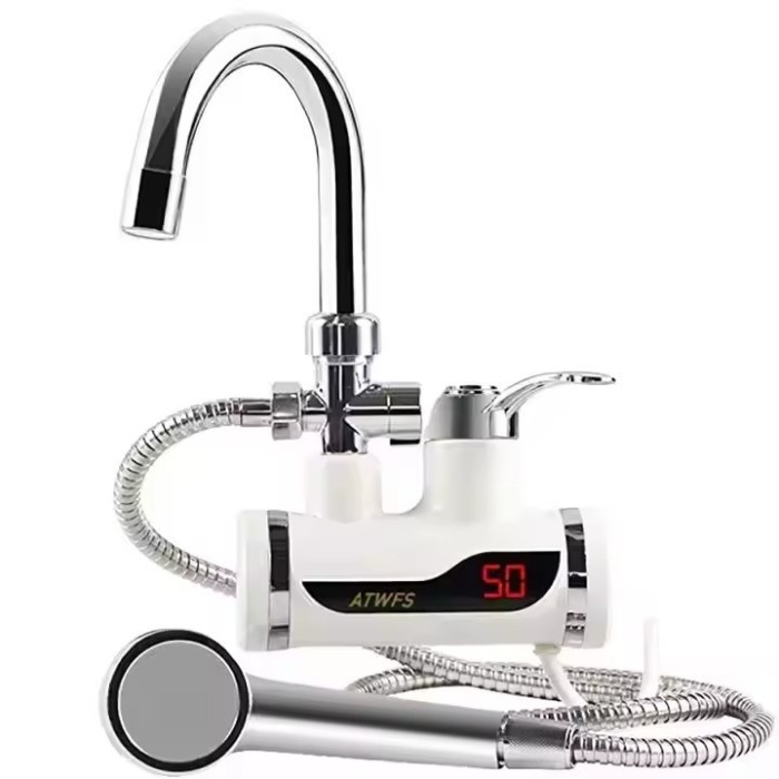 Robinet electric instant cu Dus, Display LCD, putere 3000 W si montare pe perete