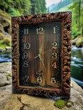 Ceas maro de perete vintage 48 cm, Oem