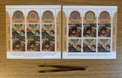 Craciun 2022, minicola de 3 serii si 3 viniete Tip I LP 2395 foto