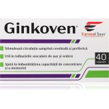 FarmaClass Industry Ginkoven capsule pentru susținerea funcției creierului și &icirc;mbunătățirea memoriei 40 caps.