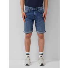 Q/S by s.Oliver Pantaloni scurti de blug barbati, John cu talie medie si croiala Regular Fit, Albastru inchis, W29
