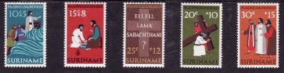 C1633 - Surinam 1973 - Pastele 5v. neuzat,perfecta stare foto