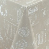Fata de masa impermeabila 673413R, PVC, bej, 140 cm