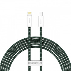 Cablu De încărcare Rapidă Baseus Dynamic 2 Series USB-C - Lightning 20W 480Mbps 2m Verde CALD040306
