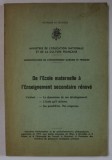 MINISTERE DE L &#039; EDUCATION NATIONALE , ROYAUME DE BELGIQUE , DE L &#039;ECOLE MATERNELLE A L &#039; ENSEIGNEMENT SECONDAIRE RENOVE , 1971