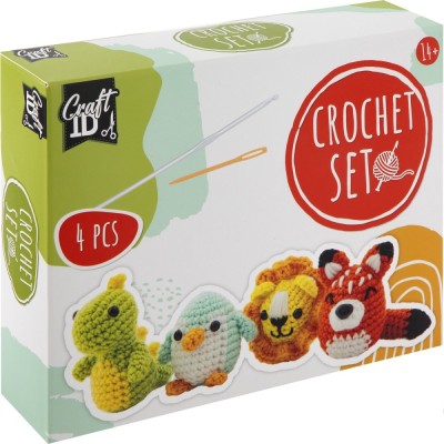Set creativ DIY de crosetat, Animale simpatice foto