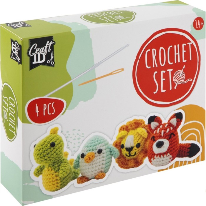 Set creativ DIY de crosetat, Animale simpatice