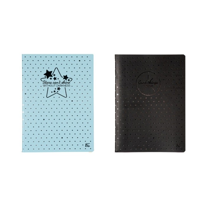 Caiet Design Dots, A5, 48 file, h&acirc;rtie 80g/Mp, copertă carton 300gsm, dictando
