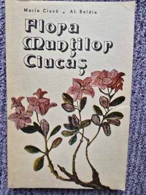 Flora muntilor Ciucas - Maria Ciuca, El Beldie - 1989, 192 pagini, stare buna foto