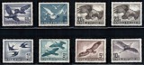 Austria 1950 1952 1953, Mi #955-956 + 968 xy + 984-987**, fauna, pasari, MNH! Cota 371 &euro;!, Nestampilat