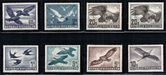 Austria 1950 1952 1953, Mi #955-956 + 968 xy + 984-987**, fauna, pasari, MNH! Cota 371 &euro;!