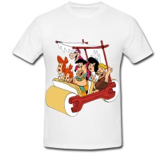 Tricou &amp;quot; Fred Flintstone and Friends in car &amp;quot; foto