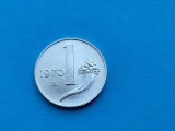 1 Lira 1970 Italia-UNC-Luciu de batere