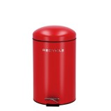 Cumpara ieftin Cos gunoi cu pedala fier rosu 25 x 39 cm / 12 L