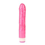 Vibrator Realist Basic Pulsator Multispeed, TPE, Roz, 23 cm