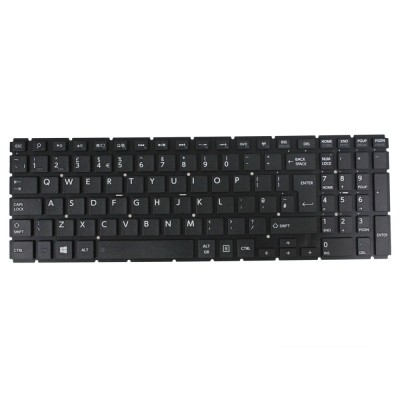 Tastatura Laptop, Toshiba, Satellite P55-C, P55T-C, neagra, iluminata, layout UK foto