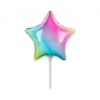 Balon folie model Stea curcubeu 22 cm, Godan