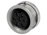 Conector M16 Mamă Lipire 7-PIN 5A 100V IP65/IP67
