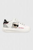 Cumpara ieftin Karl Lagerfeld sneakers din piele KAPRI KC culoarea alb, KL62570N