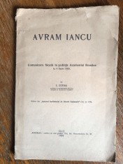 Avram Iancu, comunicare ... - I. Lupas, 1924 / R3P5S foto