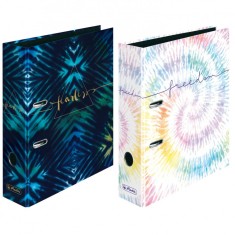 Biblioraft carton laminat A4 Herlitz Max.File New Batik, la?ime 8 cm foto
