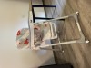 Scaun de masa bebe solid, stabil, detasabil, reglabil pe inaltime, cu roti blocabile, usor de depozitat