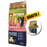 ONTARIO Adult Large chicken &amp;amp; potatoes 12kg + 2,25kg GRATUIT