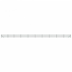 Gard plasa de sarma cu bordura, verde, 0,8x25 m