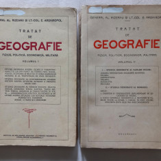 TRATAT DE GEOGRAFIE FIZICA, POLITICA, ECONOMICA, ...- AL. RIZEANU, E. ARGHIROPOL