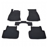 Covorase Cauciuc Premium Stil Tavita Audi A4 B9 2016-2023 Seintex Negru Carbon