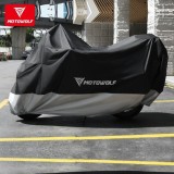 Husa motocicleta/scuter MotoWolf 210d, marime 230x95x125, impermeabila, protectie soare, vant, ploaie, interior soft
