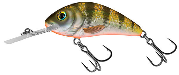 Salmo Wobler Rattlin&rsquo; Hornet Floating 3.5cm Yellow Holographic Shad