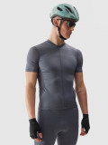 Tricou de ciclism cu fermoar pentru bărbați - gri, 4F Sportswear