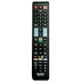 Telecomanda pentru LED Samsung 4K cu Netflix, RM-L1598 neagra cu functiile telecomenzii originale