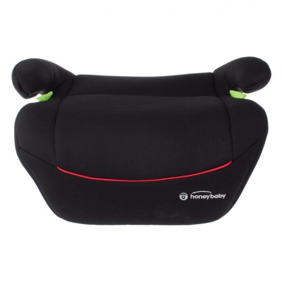 Scaun Auto Booster, Honey Baby, Negru, 18-36kg, Husa Detasabila Lavabila foto