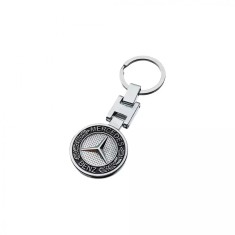 Breloc premium Mercedes 3d cu doua fete, material inox, Magrot 24039 Mercedes