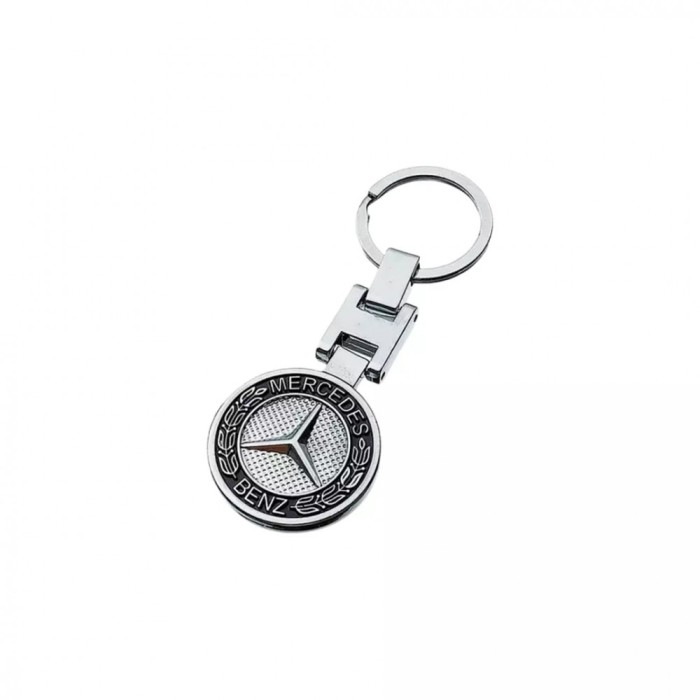 Breloc premium Mercedes 3d cu doua fete, material inox, Magrot 24039 Mercedes
