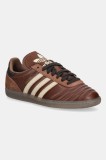 adidas Originals sneakers din piele Samba Jp culoarea maro, JR0962
