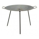 Disc pentru gratar, metalic,&nbsp;cu picioare si agatator, 48.7x32&nbsp;cm, Perfect Home&nbsp;