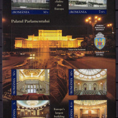 RO 2011 ,LP 1898a ,"Palatul Parlamentului " serie bloc , colita 499 ,MNH