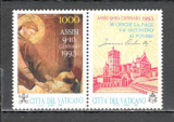 Vatican.1993 Rugaciune ptr. pace:Fresca-cu vigneta SV.600, Nestampilat