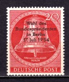 ✅ (S42) Germania Berlin Vest 1954 &quot;Clopotul Libertatii- alegerea Presedintelui Federal 17.07.1954&quot; , serie completa Michel 118 , MNH ( mica cuta )