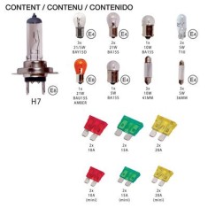 Set becuri rezerva H7, 30 de Piese, Include Becuri si Sigurante foto