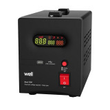 Stabilizator automat de tensiune Well, 1500 VA, USB