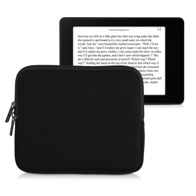 Husa universala pentru eBook Reader de 7 inch, Kwmobile, Negru, Textil, 57397.01 foto