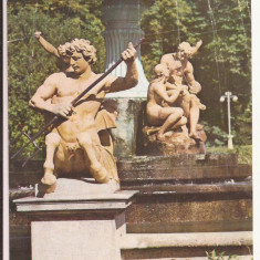 Carte Postala veche Romania - Cluj - Fantana din parcul orasului, Circulata 1971